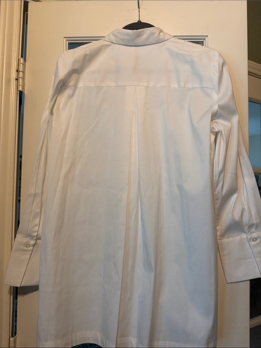 Chico's White Ruffle-Front Tunic - Picture 2 of 3